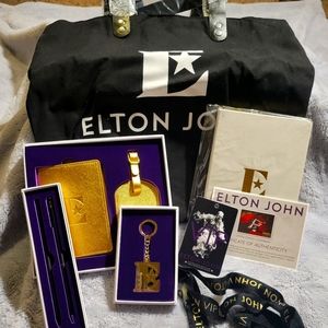 Elton John VIP bundle (bag, key chain, lanyard, pen, bag label)